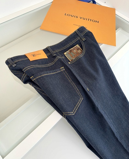 Мужские тёмно-синие джинсы Louis Vuitton   