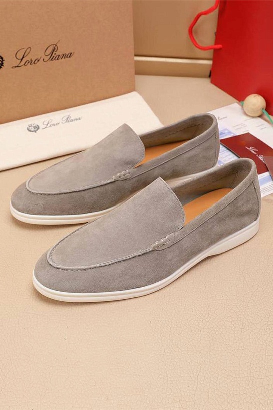 Мужские замшевые лоферы Loro Piana Summer Walk