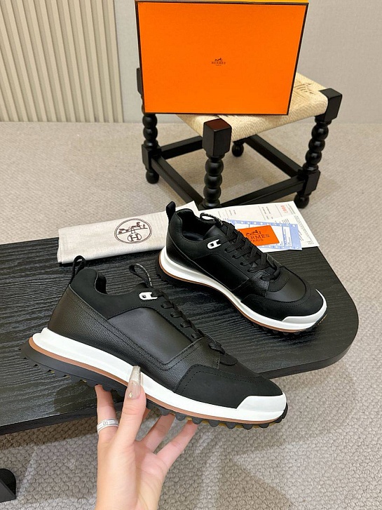 Мужские кроссовки Hermes Leader - Black