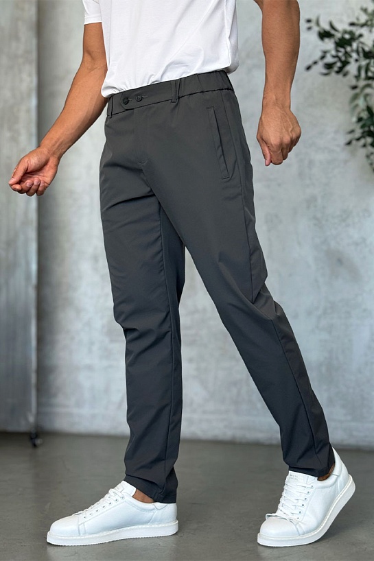 Мужские брюки цвета хаки Zilli slim fit