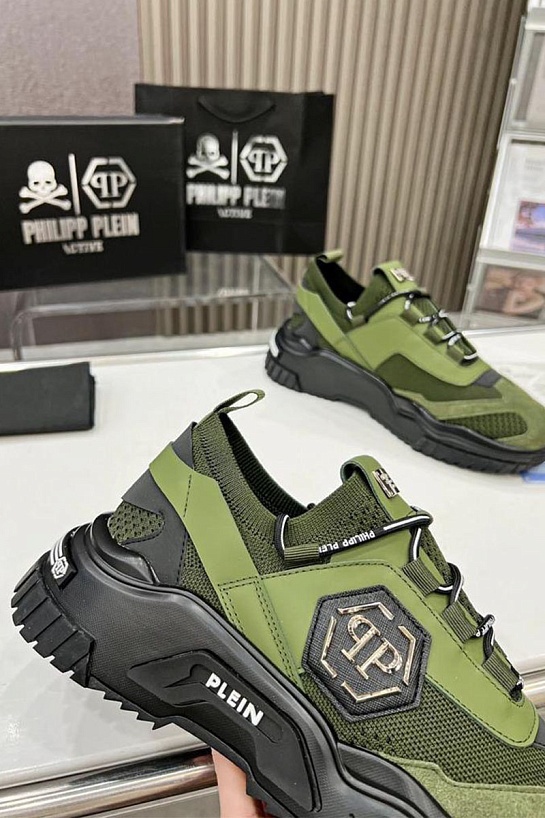 Мужские кроссовки Philipp Plein Predator - Green