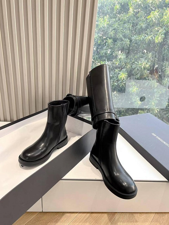 Женские кожаные сапоги трансформеры Ann Demeulemeester Premium