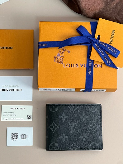 Кожаный кошелёк Louis Vuitton Slender Premium 11x8.5x1 см   