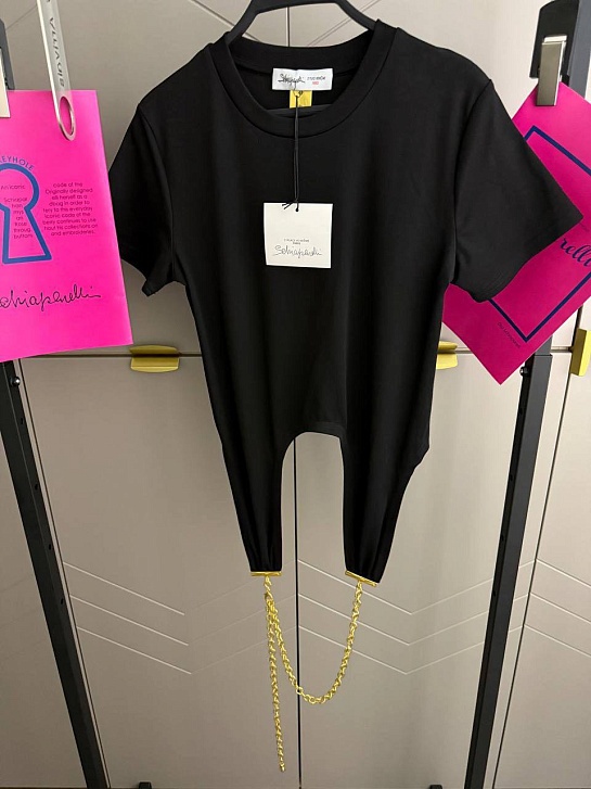 Женская базовая футболка Schiaparelli premium - Black