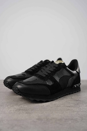 Мужские кроссовки Valentino Rockrunner - Black   