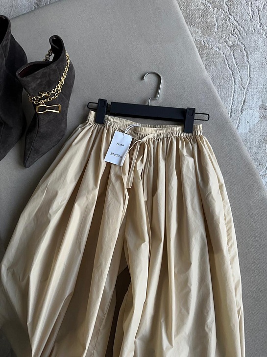 Женские штаны алладины The Acne Studio бежевого цвета