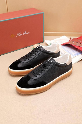 Мужские кроссовки Loro Piana Tennis Walk - Black   