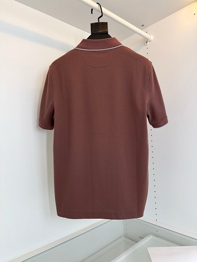 Мужское поло Brunello Cucinelli Premium - Brown   