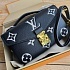 Кожаная сумка Louis Vuitton Pochette Mini 19x10 см - Black