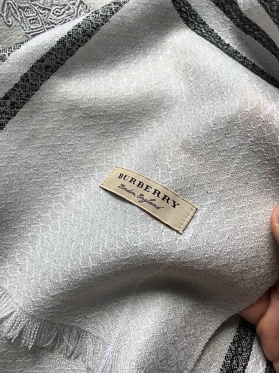 Шарф Burberry Check premium 182x71 см - Grey