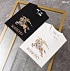 Мужская чёрная футболка Burberry Equestrian Knight