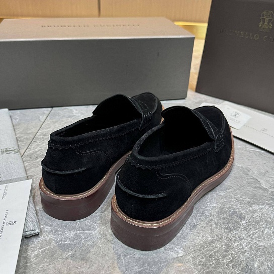 Мужские замшевые лоферы Brunello Cucinelli Premium