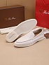 Мужские кожаные лоферы Loro Piana Summer Walk - White