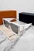 Белые солнцезащитные очки-маска Louis Vuitton