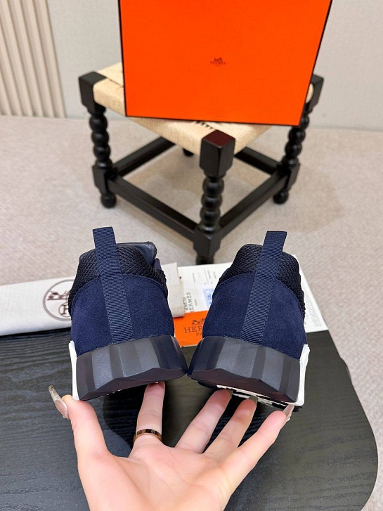 Мужские синие кроссовки Hermes Bouncing