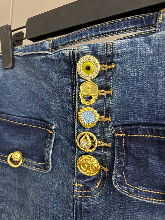 Женские синие джинсы Schiaparelli premium