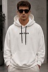 Белое оверсайз худи Palm Angels Classic logo-print