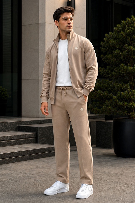 Спортивный костюм Loro Piana logo-embroidered - Beige