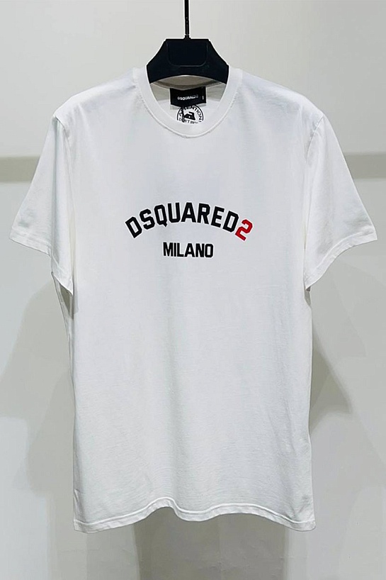 Белая футболка Dsquared2 Milano logo-print