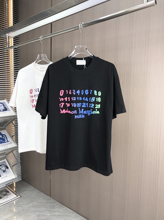 Чёрная оверсайз футболка Maison Margiela Premium