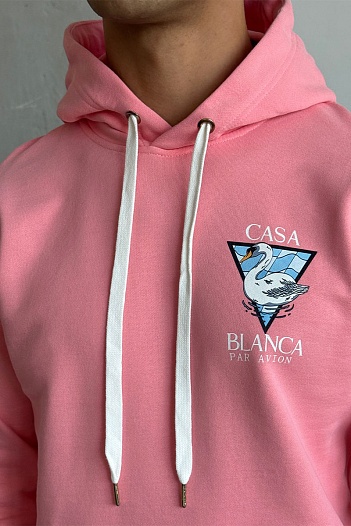 Мужское розовое худи Casablanca Par Avion   