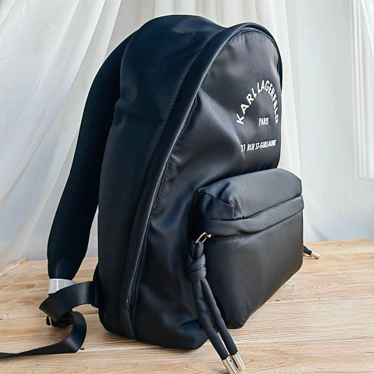 Женский нейлоновый рюкзак Karl Lagerfeld 35x25 см - Black   