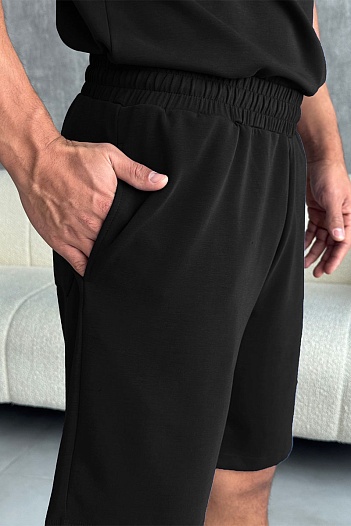 Мужские чёрные шорты Loro Piana   