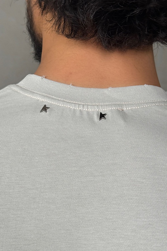 Мужская серая футболка Golden Goose