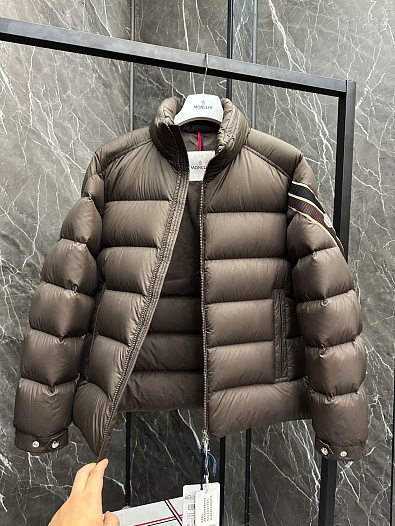 Мужской пуховик Moncler Solayan - Brown   