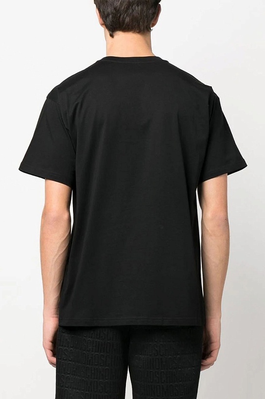 Мужская чёрная футболка Moschino Teddy Bear