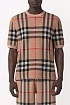 Бежевая футболка Burberry Check motif