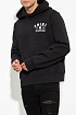 Мужское чёрное худи Amiri logo-print