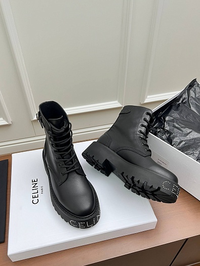 Женские кожаные ботинки Celine premium   