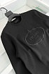 Мужской чёрный свитшот Prada logo-embroidered