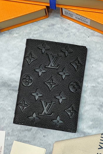 Кожаная обложка для паспорта Louis Vuitton Premium 10x14x2.5 см   