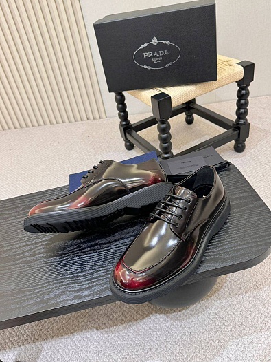 Лакированные ботинки Prada premium - Brown   