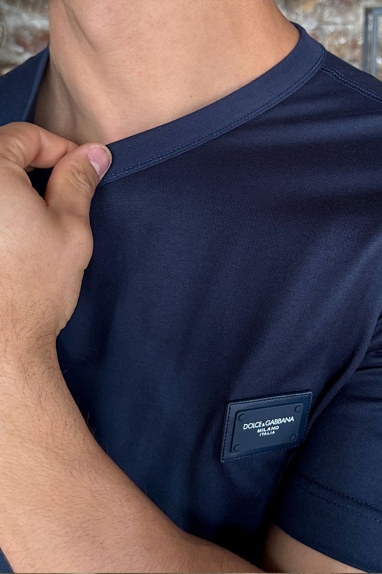 Мужская футболка Dolce & Gabbana Premium - Royal Blue
