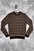 Классический джемпер Louis Vuitton Monogram all over - Brown / Beige