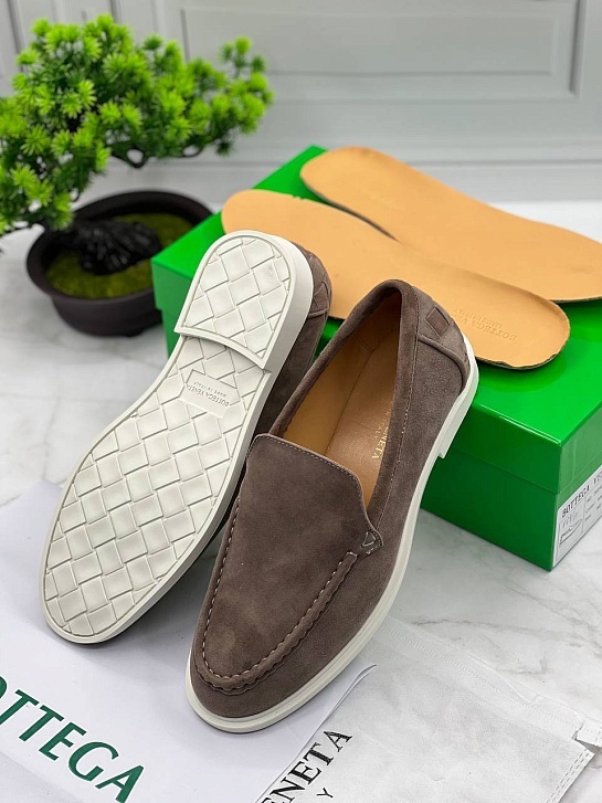 Мужские замшевые лоферы Bottega Veneta