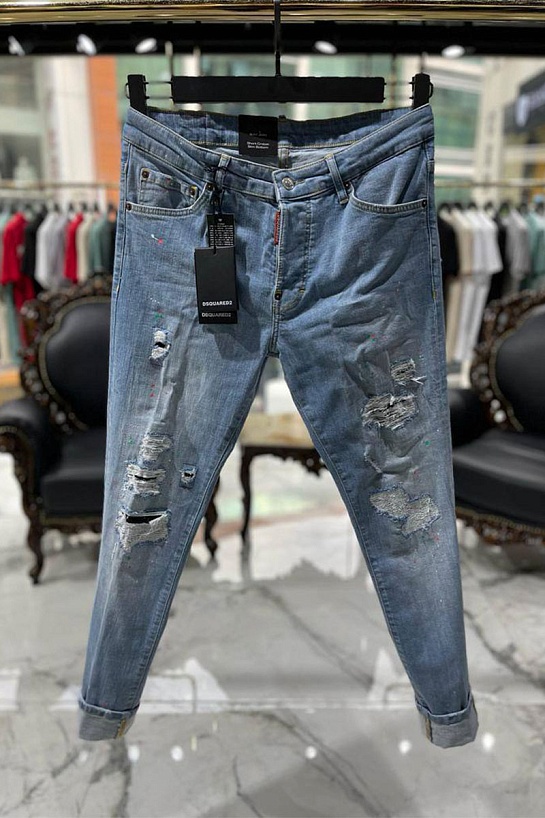 Мужские синие джинсы Dsquared2