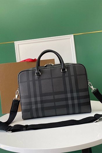 Кожаный портфель Burberry Premium 38x26x5.5 см   