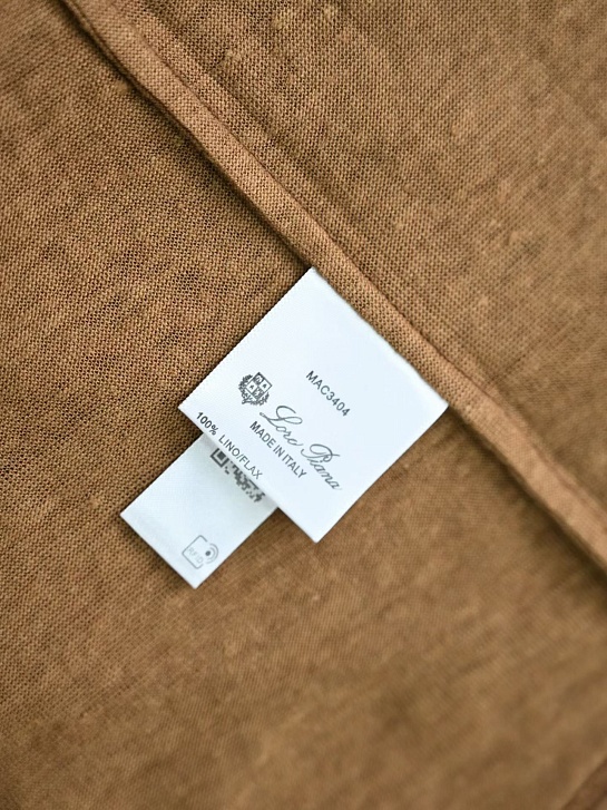 Мужское коричневое поло Loro Piana premium
