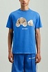 Синяя оверсайз футболка Palm Angels Bear Classic