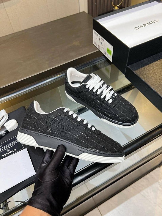 Женские кроссовки Chanel Tweed premium