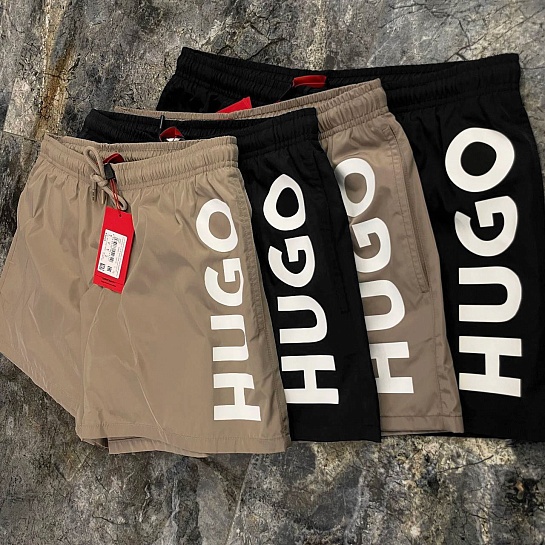 Мужские чёрные шорты Hugo Boss