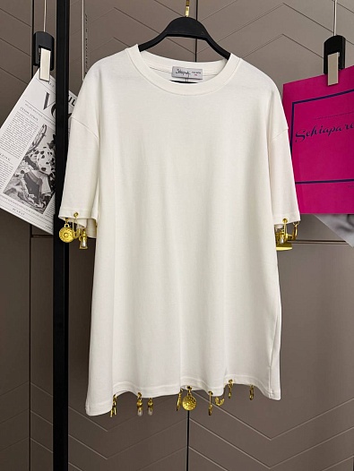 Женская базовая футболка Schiaparelli premium - White   