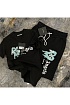 Мужские шорты Palm Angels Heart Sprayed St. Barth - Black