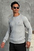 Мужской джемпер Polo Ralph Lauren cable-knit - Light Grey