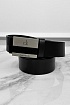 Мужской кожаный ремень Calvin Klein чёрного цвета