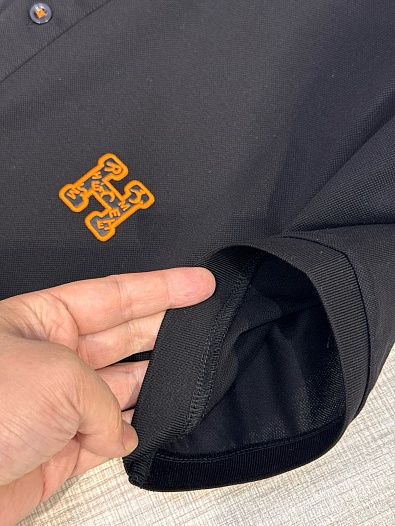 Мужское поло Hermes Premium - Black   